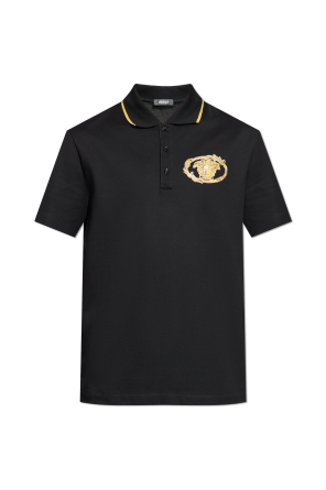 Versace Polo with embroidered logo | Men's Clothing | Vitkac